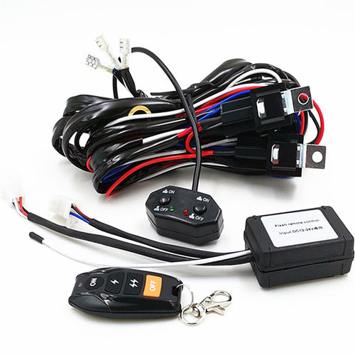 汽车射灯远近光黄白光开关双控线