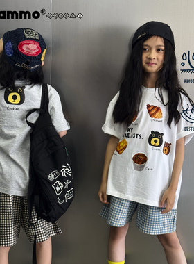 iaiammo 丨25SS原创设计 数码印面包男女中大儿童装短袖防污T恤