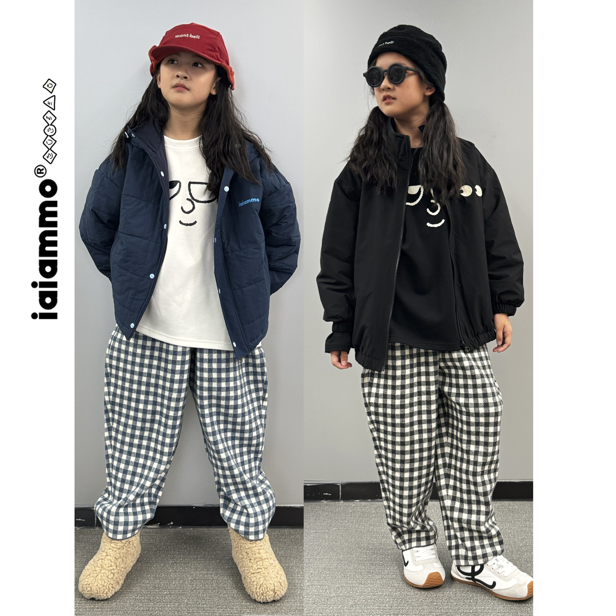 iaiammo丨25秋冬「羊毛混纺」柔软亲肤男女中大儿童阔腿针织长裤