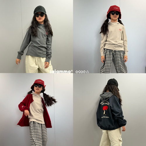 iaiammo 丨25AW 洋气帽衫「 德绒保暖打底」男女中大儿童锁温T恤