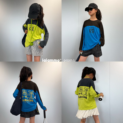 iaiammo丨「7A抗菌凉感」有机竹纤维运动速干男女中大儿童防晒t恤