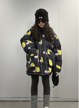 iaiammo丨25AW原创插画师款「数码印三防」男女加厚棉服儿童外套