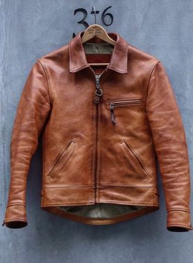 4色现货【superXY】天神 Tenjin Works JS02日本枥木牛皮机车夹克