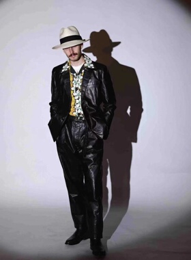 现货【superXY】Tenjin Works 天神枥木小牛皮 休闲西装上衣