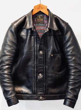 现货【superXY】HIGH LARGE LEATHERS 大战款一代 泥染厚马皮夹克