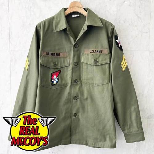 现货【superXY】The REAL McCOY'S 列侬同款 空降兵长袖衬衫