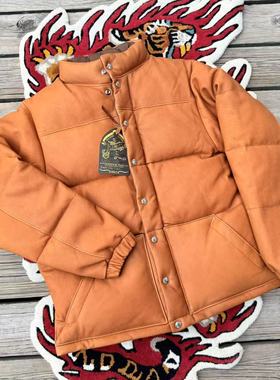现货【superXY】The REAL McCOY'S 新款鹿皮羽绒服 木村款 焦糖色