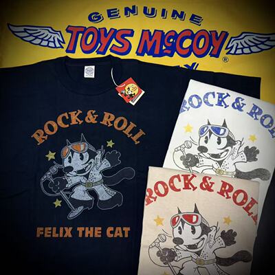 正规代理【superXY】现货 TOYS McCOY 菲力猫联名猫王款 短袖T恤