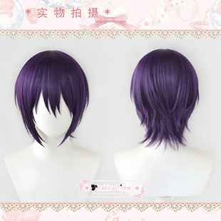 【kiratime】野良神 夜斗 银魂 高杉晋助 cospaly假发 深紫色款