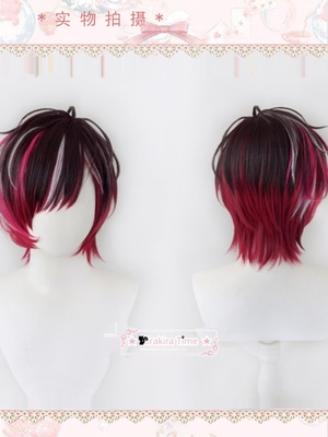 taobao agent [Kiratime] Rainbow Xsoleil Ver Vermillion Cosplay wigship gradient