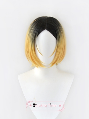 taobao agent [Kiratime] Volleyball teenager lonely claw grinding cosplay wig dyeing gradient short hair style