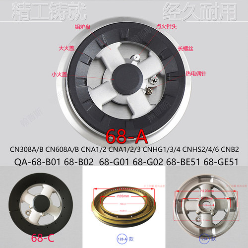 火盖分火燃烧器炉头芯