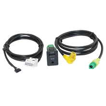 大众RCD510/310+/300+迈腾 途安 新POLO途安改AUX USB开关座+线束