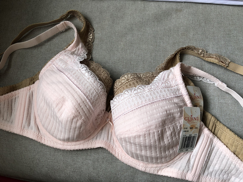 古今全棉薄款胸罩两排扣内衣