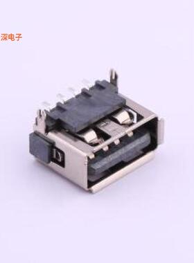 U-A-24DD-Y-12 |短体10后脚卷边LCP灰胶铁壳6.8USBSMD