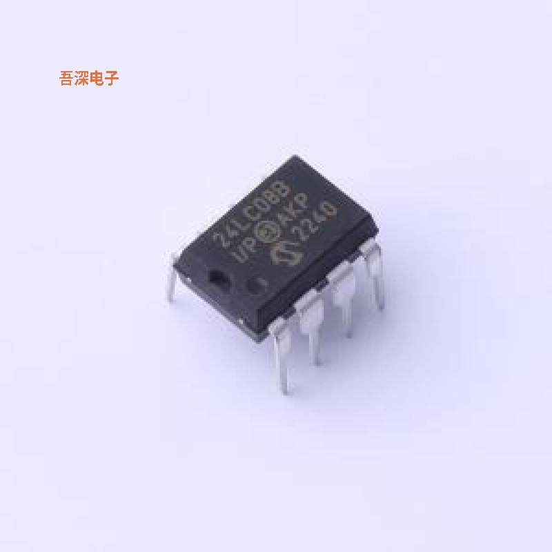 24LC08B-I/P |原装PDIP-8IC EEPROM 8KBIT I2C 400KHZ 8DIP