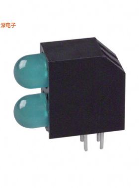 5520922F |绿色（x 2） CBI 5MM BI-LVL GRN RA PC MNT