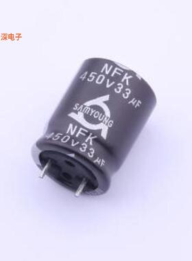 NFK450V33M16*20 3.5CC |原装插件,D16xL20mm直插铝电解