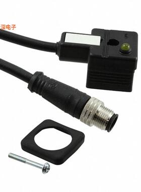 1210360789 |原装全新DIN 18MM AC BLK PUR 2M MIC