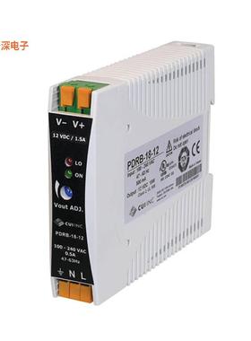 PDRB-18-12 |AC 和 DCAC/DC DIN RAIL SUPPLY 12V 18W