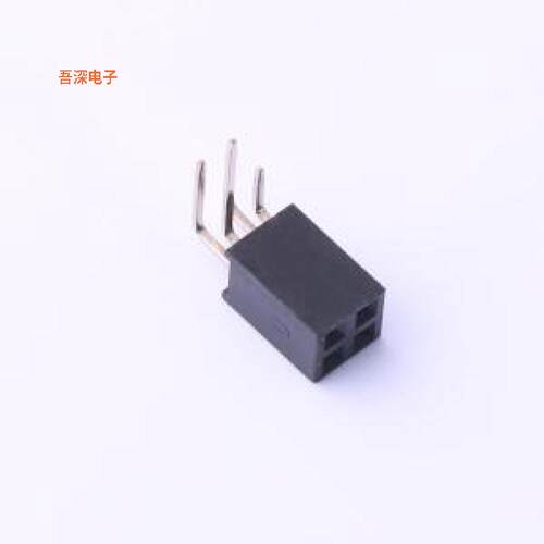 DW254W-22-04-85 |排母2.54排母间距:2.54mm 2x2P 弯插