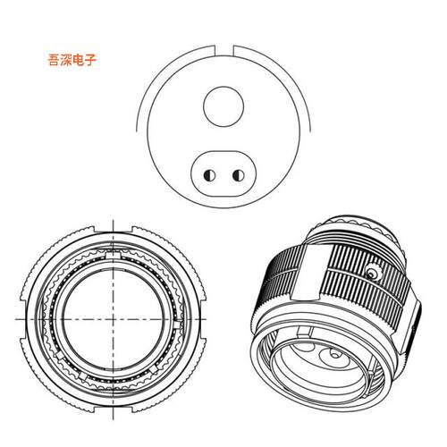HV06RF19-59R |插头，母插口ALUMINUM PLUG, RADSOK CONTACTS