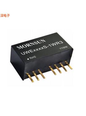 UWE1205S-3WR3 |原装SIP,22x9.5mmDC DC CONVERTER,3W,5VDC