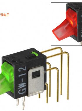 GW12LJVCF |通孔，直角，垂直SWITCH ROCKER SPDT 0.4VA 28V
