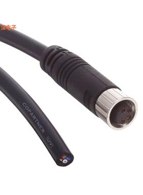 8-04AFFM-SL7B01 |插座CIRC CBL 4POS RCPT TO WIRE 3.28'