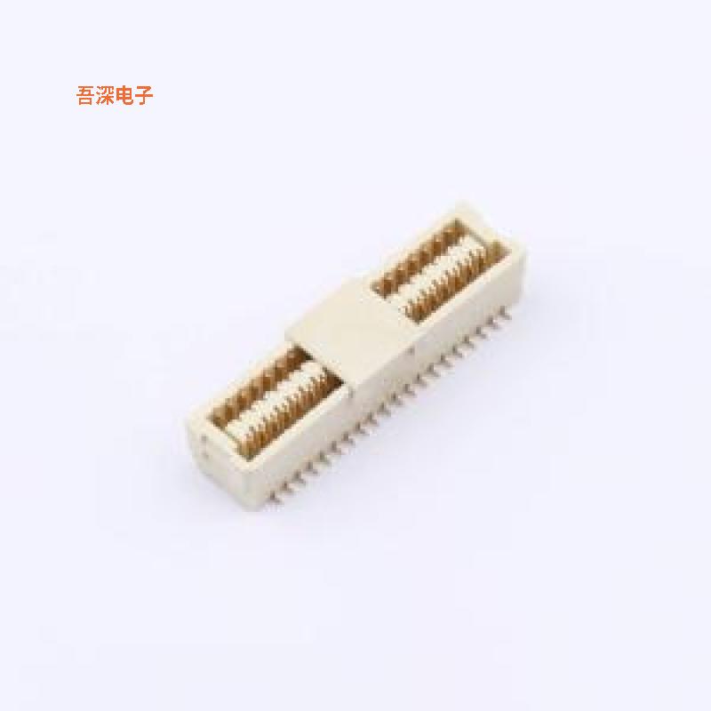 WB100B4L-401C-001 |SHLD-2*20P立贴镀金线对板针座SMD,P=1mm