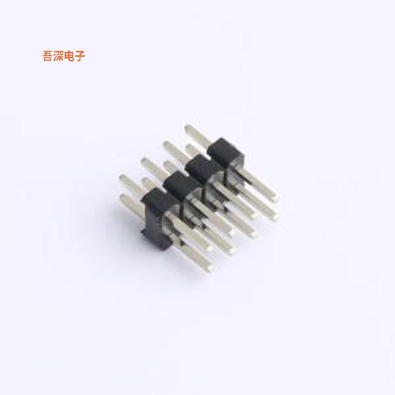 DS1025-05-2x4P8BV1-B |排针全金，黑色，直插 Type1 B级