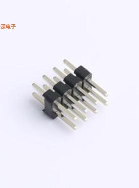 DS1025-05-2x4P8BV1-B |排针全金，黑色，直插 Type1 B级
