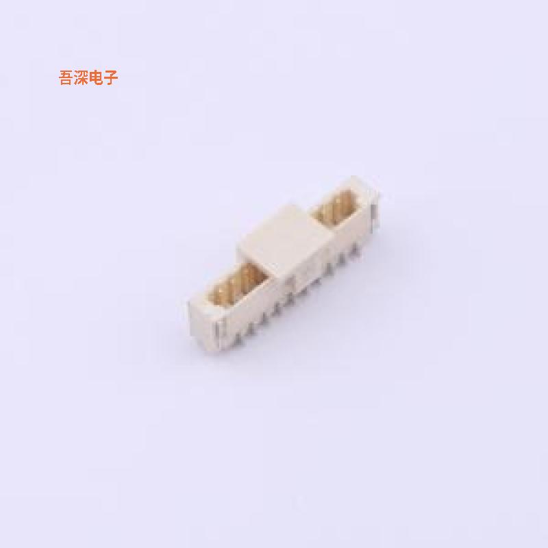 WAFER-0.8-10PLB |加盖线对板针座SMD,P=0.8mm