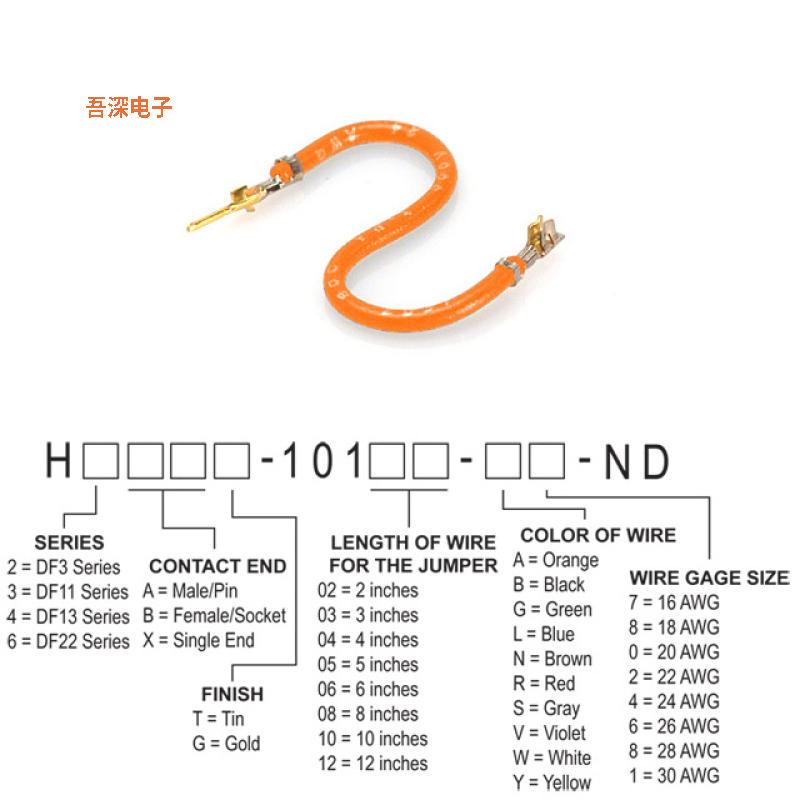 H2ABG-10103-A4 |接触端JUMPER-H1503TR/A2015A/H1501TR 3