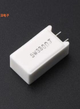 SQM 5W 330R J P1 |5W,25x13x9mm插件插件,P=5mm