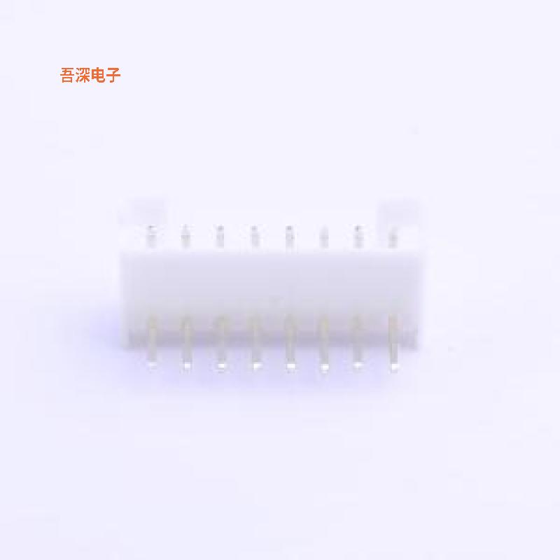 W-2001R08P-W000 |带定位线对板针座弯插,P=2mm