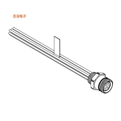 1300140155 |插座CIRC CBL 8POS RCPT TO WIRE 3.28'