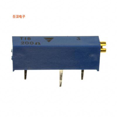 T18201KT10 |200 OhmsTRIMMER 200OHM 0.75W PC PIN SIDE