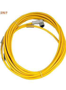 CSDR4A3CY2205 |插头，直角CORDSET,DC,RA,4P 3W,5M,YEL