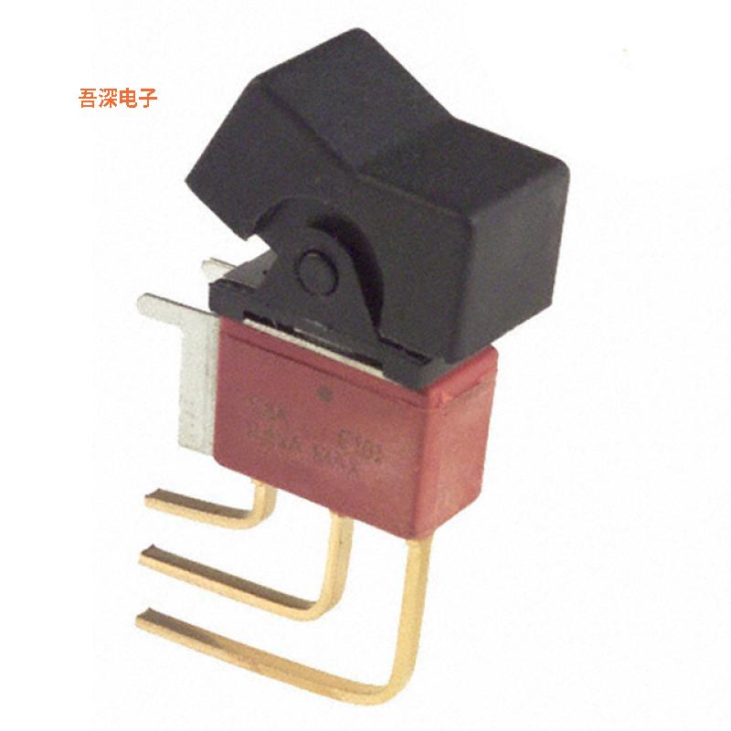 E105J1AV2BE2 |通孔，直角，垂直SWITCH ROCKER SPDT 0.4VA 20V