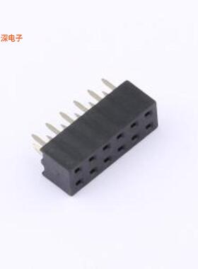 DS1026-06-2x6S8BV |排母2.0排母 H=4.3mm 2*6pin，直针，全金