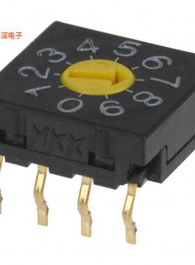 FR01FC10P-S |BCD 补码SW ROTARY DIP BCD COMP 0.1A 5V