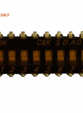 SDA08H0SB |SPSTSWITCH SLIDE DIP SPST 0.025A 24V