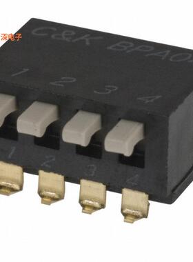 BPA04SBR |SPSTSWITCH PIANO DIP SPST 0.1A 5V