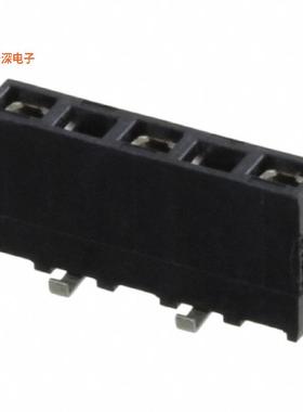 1241152-5 |原装全新CONN RCPT 5POS 0.1 GOLD SMD