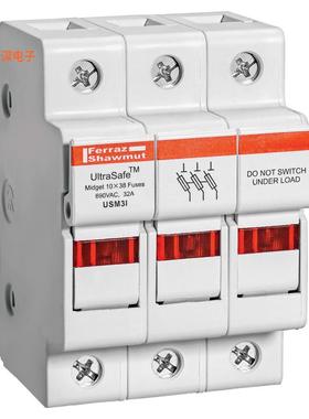 USM3I |DIN 轨道600V 30A 3P MID ULTSFE W/IND