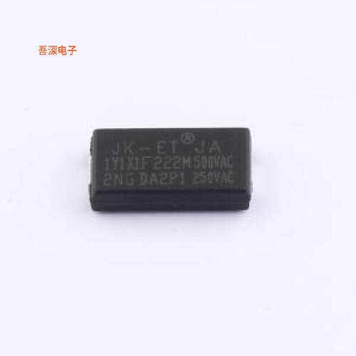 JA1Y1X1F222M500VAC |塑封Y电容安规电容SMD,11.4x6mm