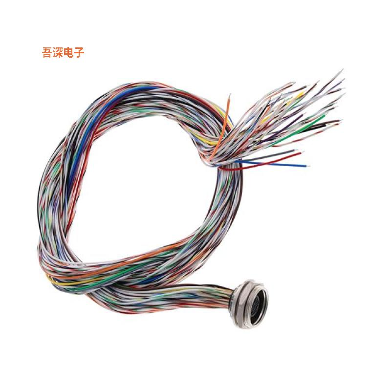 MIKQ9-37PH006 |插座CIRC CBL 37POS RCPT TO WIRE 3'