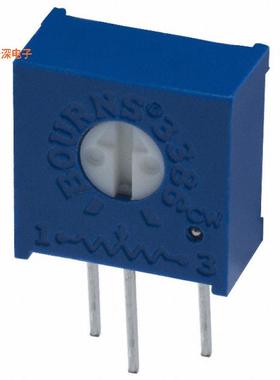 3386H-1-223LF |22 kOhmsTRIMMER 22K OHM 0.5W PC PIN SIDE