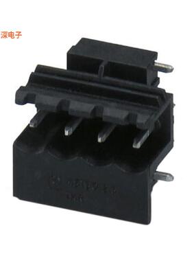 2697204 |接头，公引脚，带罩（2 面）TERM BLOCK HDR 4POS 5MM